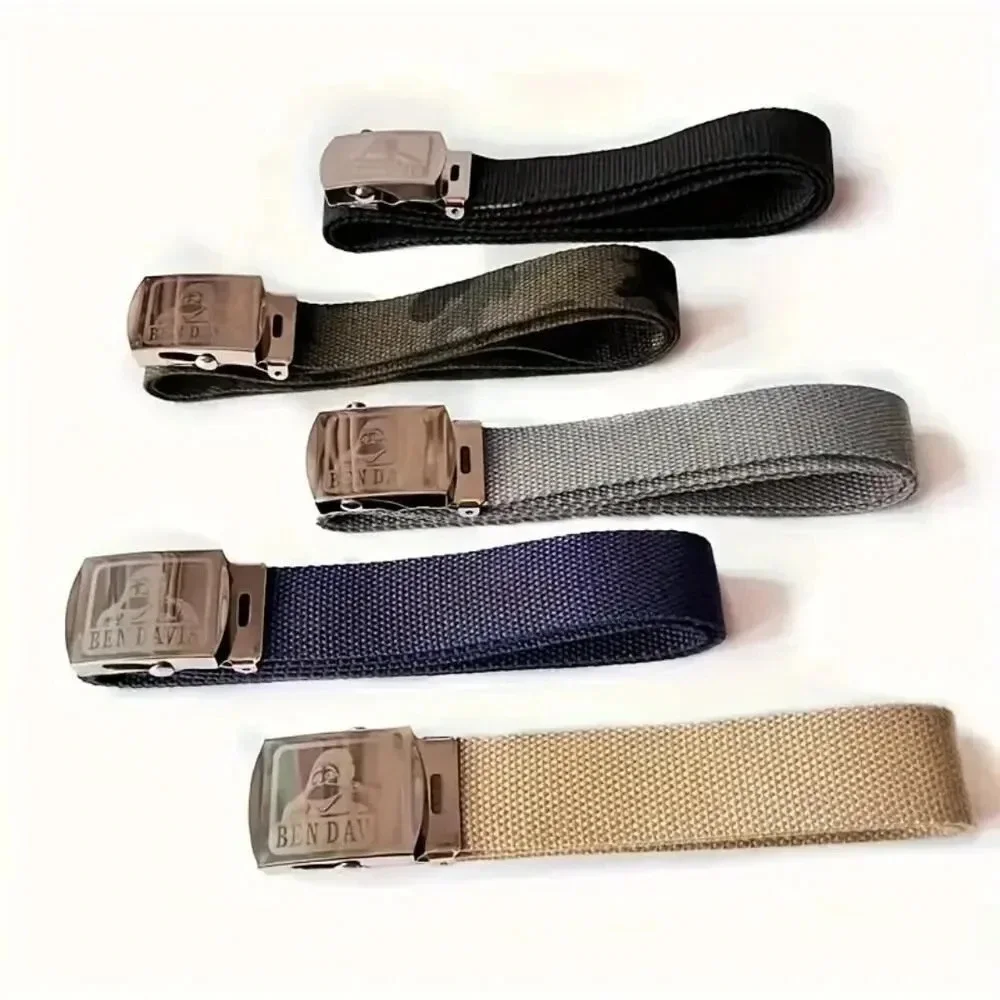 Khaki adult Unisex men's women's quick release buckle webbed belt